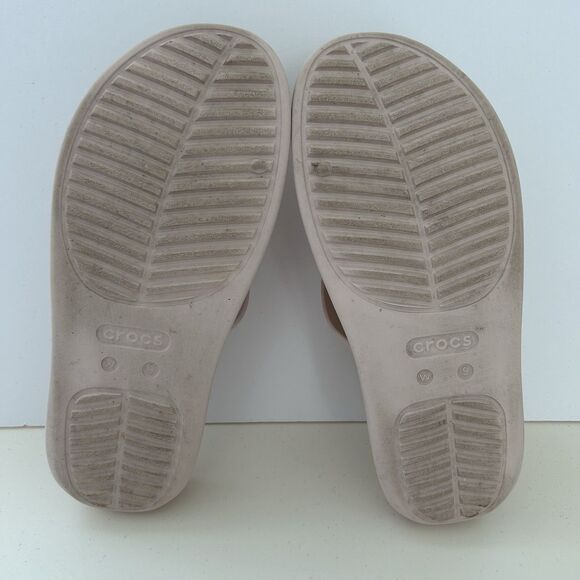 CROCS Getaway Strappy Womens Sandals Slides Pink Womens Size 9 Slip On - Picture 8 of 9